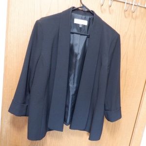 Jones Studio open front black jacket.  Size 16